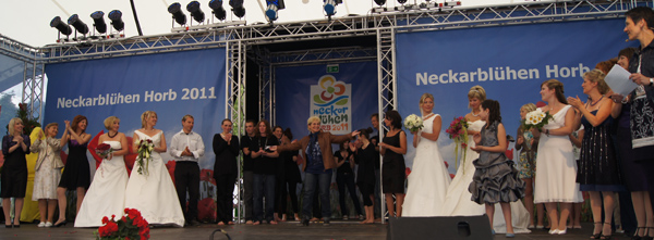 Ginger Girls prsentieren die gelungene Modenschau Neckarblhen Horb 2011